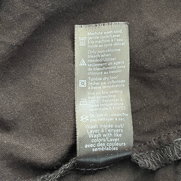 George/ Black boho dress/ Midi/  White embroidery/ Size US L - Picture 10 of 12